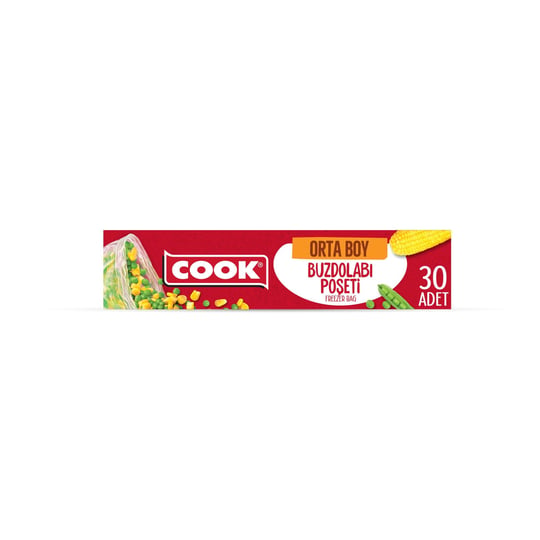 Cook Buzdolabı Poşeti, 24 x 38 cm, 30 Yaprak
