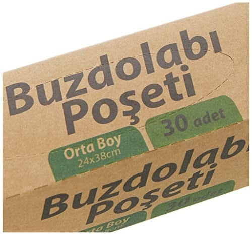 Cook Doğada Çözünür Buzdolabı Poşeti, Orta Boy, 24 x 38 cm, 30 Yaprak