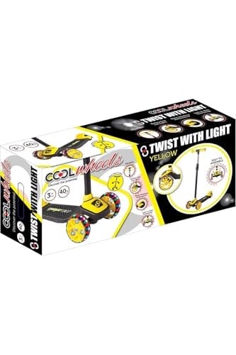 Cool Wheels Twist Işıklı 3 Tekerlekli Scooter Sarı (Sarı)