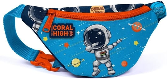 Coral High Erkek Çocuk Günlük Bel Çantası - Mavi Turuncu Astronot