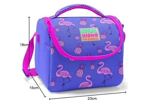 Coral High Kız Çocuk Lavanta Flamingo Okul Beslenme Çantası - Isı Yalıtımlı