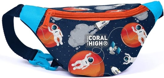 Coral High Lacivert Mavi Astronot Baskılı Erkek Çocuk Bel Çantası