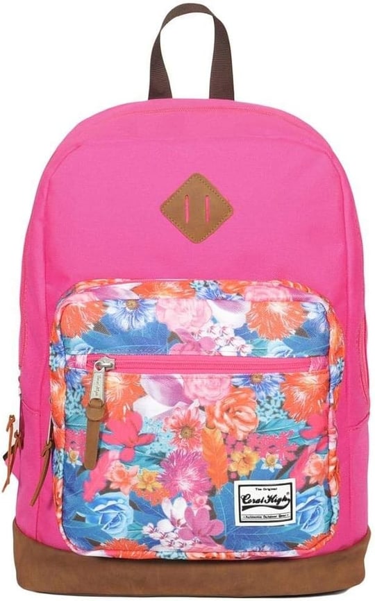 Coral High Pembe Desenli Okul/Sırt Çantası - 14111