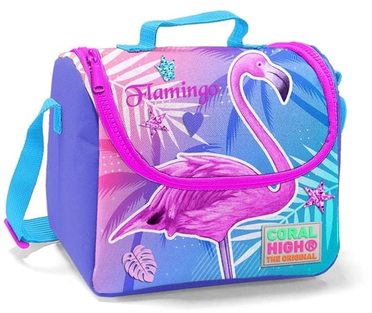 Coral High Pembe Flamingo Kız Çocuk 3lü İlkokul Çanta Seti - Sırt Çantası, Beslenme Çantası ve Kalemlik
