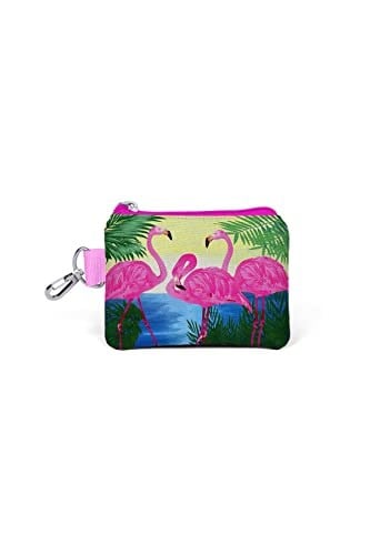 Coral High Pembe Flamingolu Bozuk Para Çantası