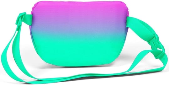 Coral High Pembe Su Yeşili Renk Geçişli Baskılı Kız Çocuk Bel Çantası