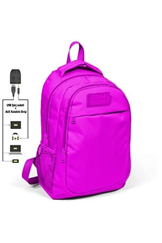 Coral High Sırt Çanta, Usb+Aux Soketli