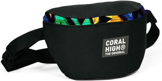 Coral High Siyah Grafiti Baskılı Erkek Çocuk Bel Çantası