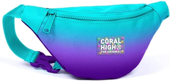 Coral High Turkuaz Mor Renk Geçişli Baskılı Erkek Çocuk Bel Çantası