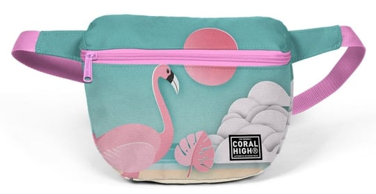 Coral High Yeşil Flamingolu Bel Çantası 22591