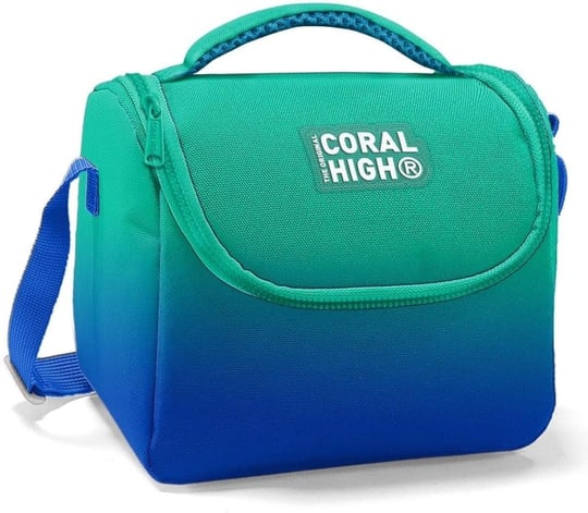 Coral High Yeşil Saks Renk Geçişli Isı Yalıtımlı Beslenme Çantası - Erkek Çocuk