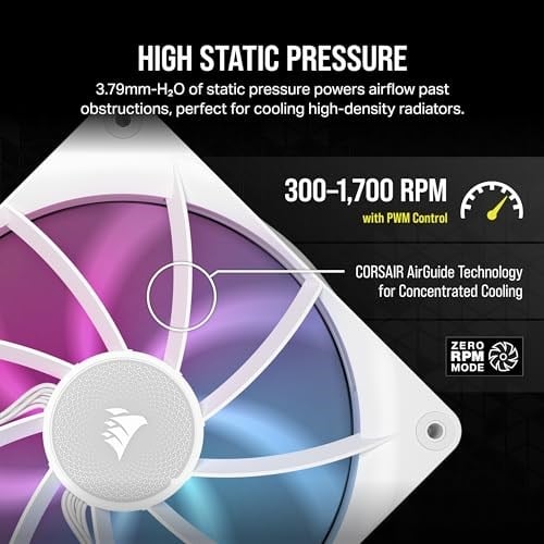 CORSAIR FAN - CO-9051023-WW LINK RX140 RGB TEK B - Seçenekler: 1 x 120mm, 1 x 140mm, 3 x 120mm