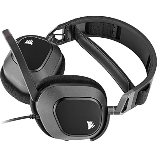 Corsair HS80 RGB USB Oyuncu Kulaklığı, Dolby 7.1 Surround, Dinamik RGB Aydınlatma, Discord Sertifikalı, Siyah (CA-9011237-EU)