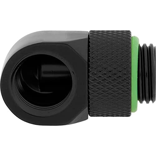Corsair Hydro X Series 90° uç adaptörü döndürülebilir (ikili paket, G1/4 inç BSPP adaptör dişlisi, pirinç üretim dayanıklılık, güvenli dönme meka - Seçenekler: Döner adaptör, XF Hardline bağlantısı...