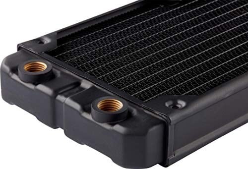 Corsair Hydro X Serisi, XR5 120 mm radyatör (tekli 120 mm fan sabitlemeleri, kolay kurulum, yüksek kaliteli poliüretan kaplama, entegre vida kılavuzları) siyah