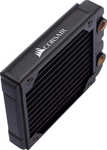 Corsair Hydro X Serisi, XR5 120 mm radyatör (tekli 120 mm fan sabitlemeleri, kolay kurulum, yüksek kaliteli poliüretan kaplama, entegre vida kılavuzları) siyah
