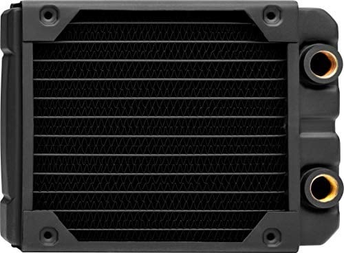 Corsair Hydro X Serisi, XR5 120 mm radyatör (tekli 120 mm fan sabitlemeleri, kolay kurulum, yüksek kaliteli poliüretan kaplama, entegre vida kılavuzları) siyah