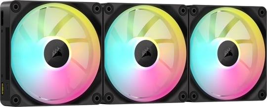 CORSAIR iCUE LINK LX120 RGB 120mm PWM Fanlar Üçlü Paket - Çift Işık Döngüsü - iCUE LINK Sistem Hubı içerir - CORSAIR AirGuide Teknolojisi - Si - Seçenekler: 1 x 120mm, 1 x 140mm, 2 x 140mm, 3 x 120mm