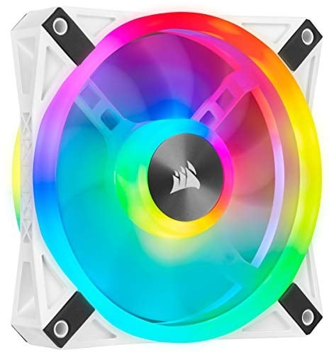 Corsair QL Serisi, iCUE QL120 RGB Beyaz, 120mm, PWM, RGB Fan (CO-9050103-WW)
