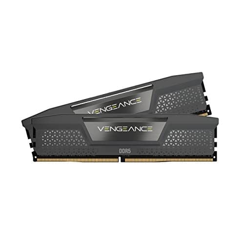 CORSAIR Vengeance DDR5 RAM 32GB (2x16GB) 6000MHz CL36 AMD Expo iCUE Uyumlu Bilgisayar Belleği - Gri (CMK32GX5M2E6000Z36), Gri