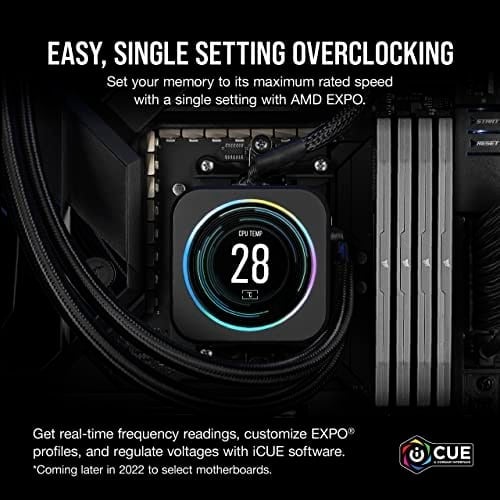 CORSAIR Vengeance DDR5 RAM 32GB (2x16GB) 6000MHz CL36 AMD Expo iCUE Uyumlu Bilgisayar Belleği - Gri (CMK32GX5M2E6000Z36), Gri