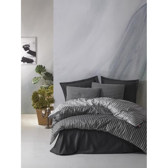 Cotton Box Bambu Çift Kişilik Nevresim Takımı Antrasit