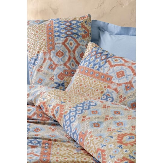 Cotton Box Ethnic Çift Kişilik Nevresim Takımı Artisan Mavi