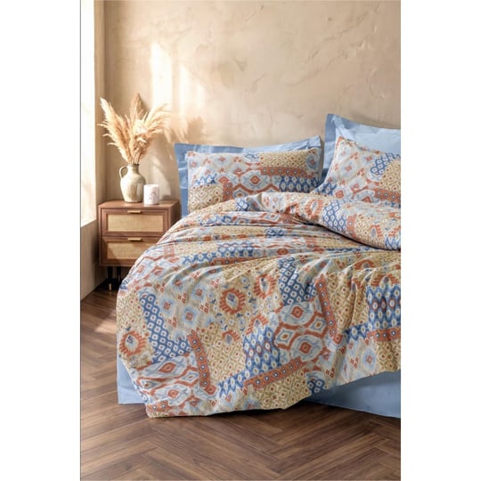 Cotton Box Ethnic Çift Kişilik Nevresim Takımı Artisan Mavi