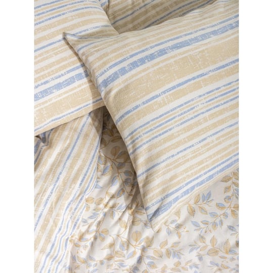 Cotton Box Flanel Tek Kişilik Nevresim Takımı Roof Mavi