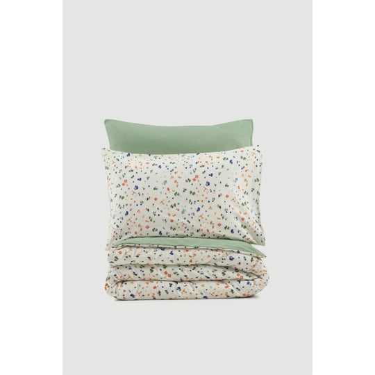 Cotton Box Petite Çift Kişilik Lastikli Çarşaflı Nevresim Takımı Lola Yeşil