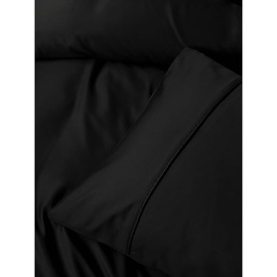 Cotton Box Silky Saten King Size Nevresim Takımı Siyah