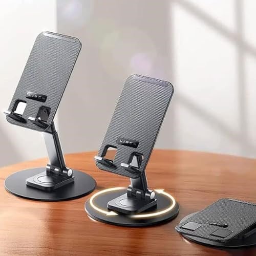 Coverzone Ayarlanabilir Tablet Ve Cep Telefonu Standı Kendi etrafonda 360 Derece Dönebilen Alüminyum Masaüstü Çok Amaçlı Telefon Dock Tutucu