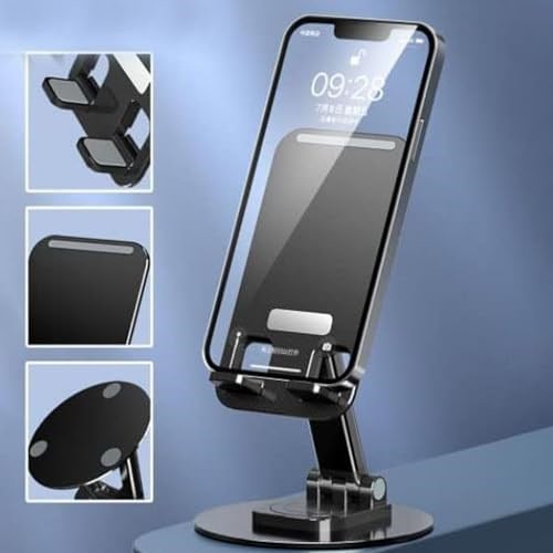 Coverzone Ayarlanabilir Tablet Ve Cep Telefonu Standı Kendi etrafonda 360 Derece Dönebilen Alüminyum Masaüstü Çok Amaçlı Telefon Dock Tutucu