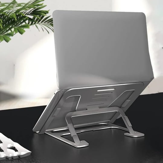 Coverzone iPad Uyumlu Tablet Standı Yüksekliği Ayarlanabilir Tutucu Tok Alüminyum 14 inç Notebooklar ile Uyumlu Pedli Kaymaz Tasarım%100 Tok Alüminyum Alaşımlı Katlanır ZR749 (ZR749)