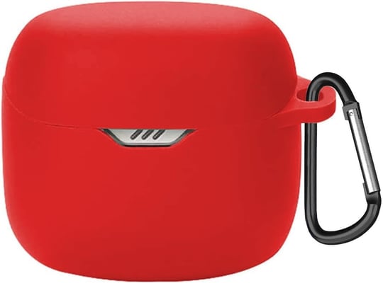 Coverzone JBL Tune Flex 2 ile Uyumlu Kulaklık Kılıfı Kancalı Kılıf Darbeye Dayanıklı Silikon Yumuşak Koruyucu Toz ve Kirden Koruyan JBL Tune Flex2 ile Uyumlu Koruyucu Kapak Siyah