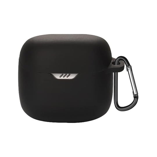 Coverzone JBL Tune Flex 2 ile Uyumlu Kulaklık Kılıfı Kancalı Kılıf Darbeye Dayanıklı Silikon Yumuşak Koruyucu Toz ve Kirden Koruyan JBL Tune Flex2 ile Uyumlu Koruyucu Kapak Siyah