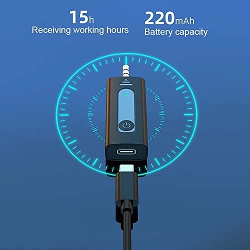 Coverzone Kablosuz Mikrofon Wireless Tekli Yaka Mikrofonu 3.5mm Aux Girişli Sokak Müzisyenleri Amfi Hoparlör Bilgisayar Youtuber Tablet Tak Çalıştır (TELEFON DESTEKLEMEZ) K35
