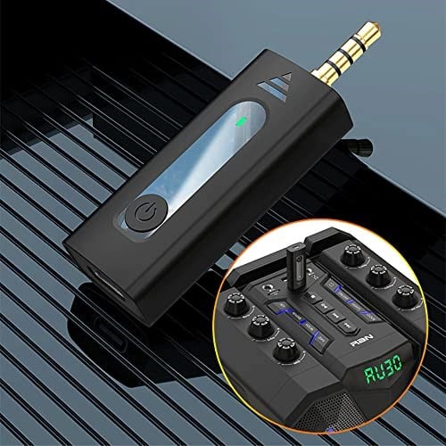 Coverzone Kablosuz Mikrofon Wireless Tekli Yaka Mikrofonu 3.5mm Aux Girişli Sokak Müzisyenleri Amfi Hoparlör Bilgisayar Youtuber Tablet Tak Çalıştır (TELEFON DESTEKLEMEZ) K35