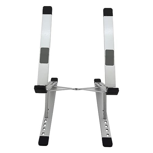 Coverzone Kaliteli Tok Alüminyum Dizüstü Bilgisayar Notebook Standı Yüksekliği Ayarlanabilir 30cm Maksimum Yükseklik Stand Taşınabilir Yükseltici MacBook Uyumlu Tüm Dizüstü Bilgisayar 10-16 inç N8