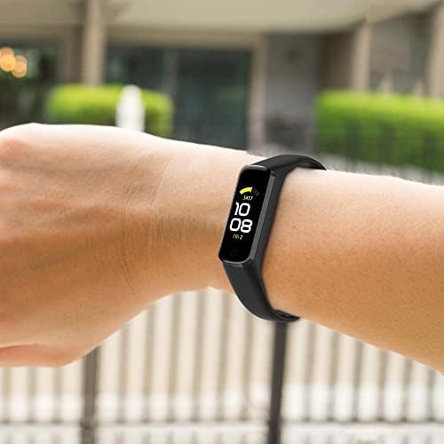 Coverzone Samsung Galaxy Fit2 İle Uyumlu Bileklik Kayışı Termoplastik Kordon CordFit Siyah