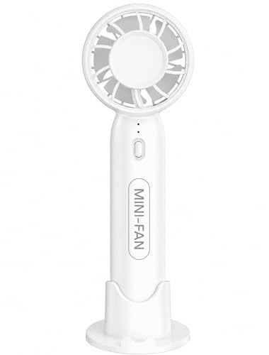 Coverzone Taşınabilir Mini USB Şarj Edilebilir El Vantilatörü, Cep Telefonu Tutucu, 3 Ayarlanabilir Hız, Hafif Tasarım, Düşük Gürültü ve İç ve Dış Mekan Kullanımına Uygun Kolay Taşınabilirlik Fs-22