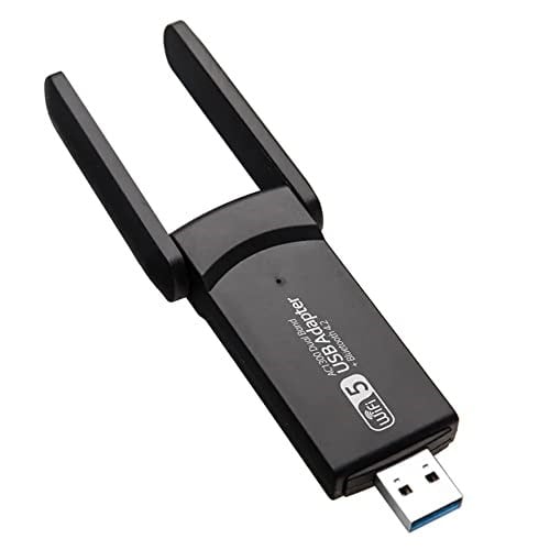 Coverzone Wireless Adaptör Wifi Ağ Kartı Masaüstü Bilgisayar Pc ile Uyumlu 2,4G 5G Destekler 1300Mbps Usb 3.0 Dual Band Usb Adapter 2,4Ghz-5,82Ghz AC1300