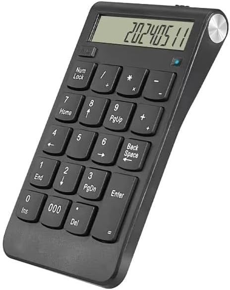 CR43 2si 1 Arada Kablosuz Bluetooth ve 2.4 Ghz Bağlantı Nümerik Klavye ve Hesap Makinesi Keypad NumLock Numped