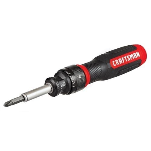 CRAFTSMAN CMHT68129 15 PC SpeedDrive Mandallı Tornavida, Kırmızı, Siyah, Gümüş