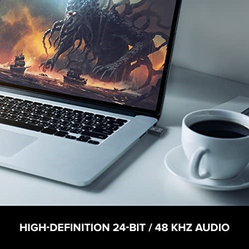 Creative BT-W3X akıllı Bluetooth 5.3 ses vericisi, aptX HD, yüksek çözünürlüklü 24-bit / 48 kHz ses, cihaz değiştirme fonksiyonu, PC/Mac/oyun konsolları ile çalışır