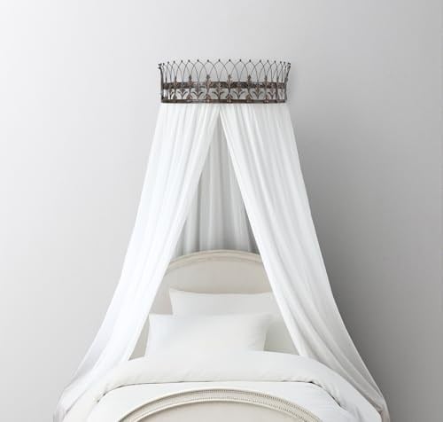 Creative CO-OP Rust metal Curtain Crown