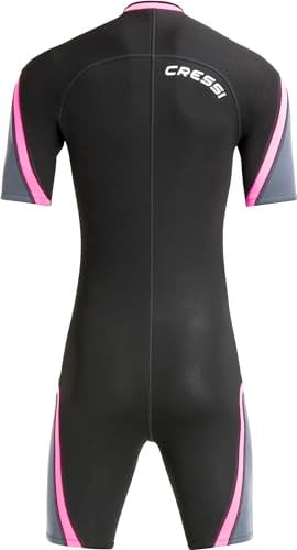 Cressi Playa Lady Shorty Wetsuit 2,5 mm Kısa Yüksek Streç Neopren Dalış Elbisesi 2,5 mm, Kadın