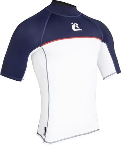 CRESSI Shield Man Rash Guard Short/Sl SUP ve su sporları için koruyucu Rashguard üniseks-yetişkin