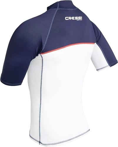 CRESSI Shield Man Rash Guard Short/Sl SUP ve su sporları için koruyucu Rashguard üniseks-yetişkin