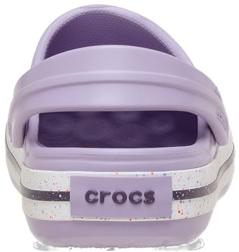 Crocband Clog K Benekli Bantlı Lila Çocuk Terlik